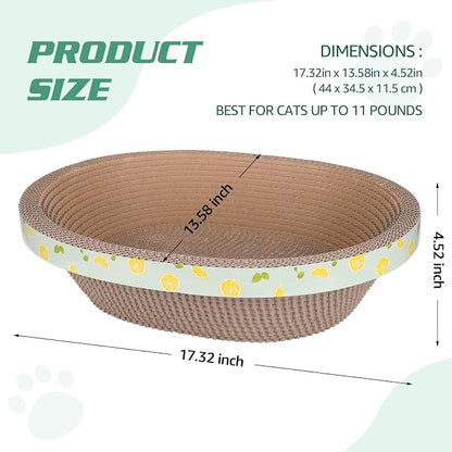 Oval Cat Cardboard Scratcher - Image 5
