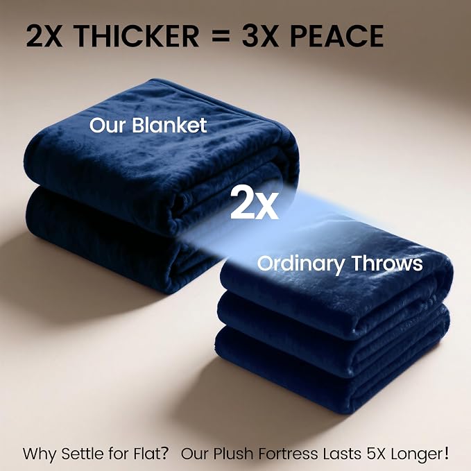 gogobunny Waterproof Bed Blanket, Reversible Sherpa Fleece Throw Blanket - Image 7