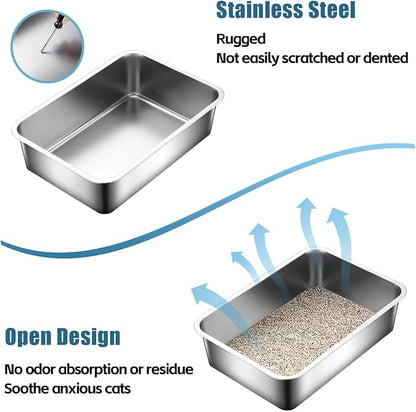 Stainless Steel Cat Litter Box - Image 6