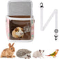 Guinea Pig Carrier Bag with Water Bottle，Travel Portable Small Animal Carrier by NOONEAU