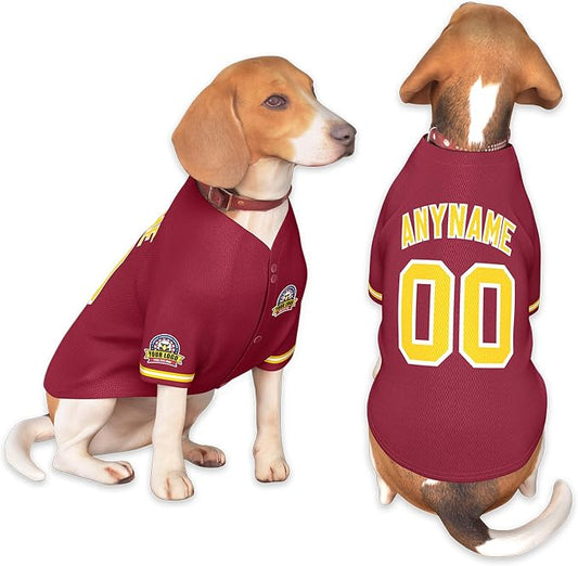 Custom Dog Baseball Jersey by KXK