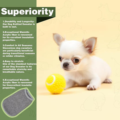 Cozy and Functional Dog Shirts for Small Puppies: Stretchable Beige Attire - Image 4