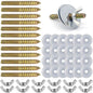 12 Sets Bird Cage Screws Bird Perch Stand Platform Accessories 24 Washers 12 by Unknown