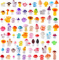 DIYDEC 80pcs Mini Resin Mushroom 80 Style Miniature Mushrooms Figures to Hide by DIYDEC