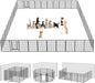 Dog Playpen Dog Fence Outdoor for Yard, 32inch 48 Panels Dog Pens Outside by Jhsomdr