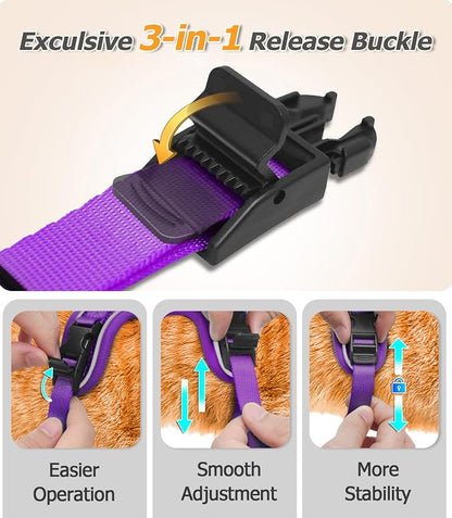 Halypet Cat Harness and Leash Set Escape Proof Adjustable Cat Leash Comfortable - Image 3