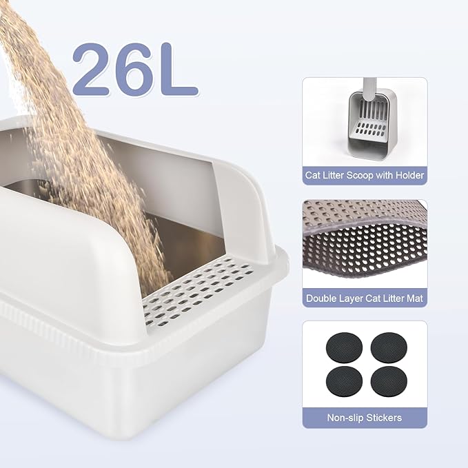 Henkelion Stainless Steel Cat Litter Box - Image 5