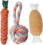 3PCS Natural Cotton Rope Toys for Small Dogs and Puppies, Dog Dental Care Chew by Unknown