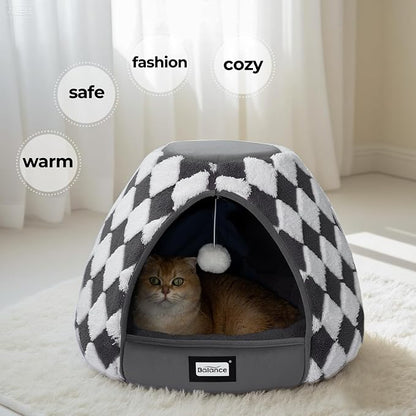BALANCE Cat Beds for Indoor Cats, 2-in-1 Cat Bed Cave - Image 8