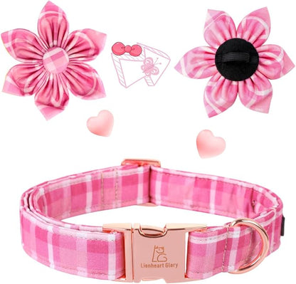 Lionheart Glory Dog Collar, Cute Floral Pattern Pet Collars Adjustable Dog - Image 3