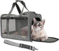 Cat Carriers Soft Grey Small Dog Carrier Airline Approved, Pets Travel Bag by PATAZONE