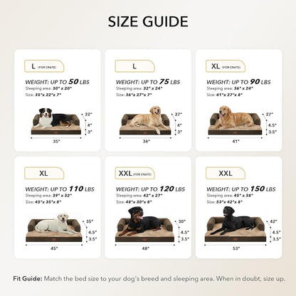 Orthopedic Dog Beds for Large Sized Dogs, Waterproof Egg Crate Foam Medium Dog - Image 5