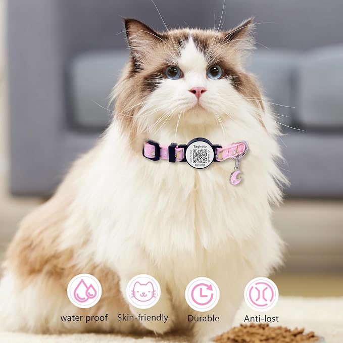 Stars and Moon AirTag Cat Collar - Image 7