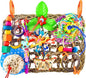 KATUMO Parrot Toys, Large-Sized Bird Shredder Wall Mat Parakeet Foraging by KATUMO