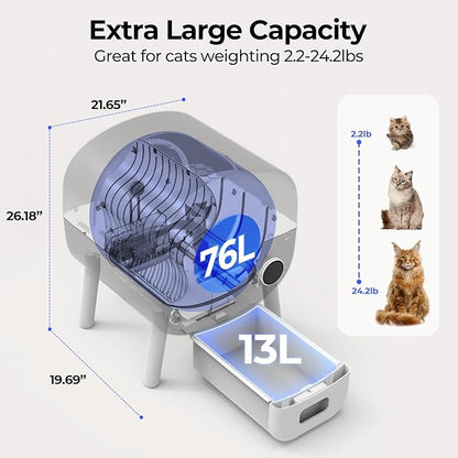 Self Cleaning Cat Litter Box: Extra Large Automatic Litter Box - Image 2