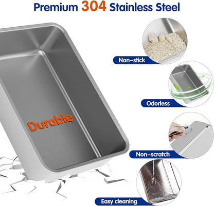 Stainless Steel Litter Box - Image 5