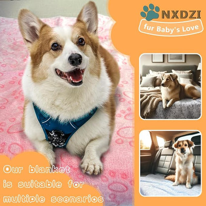 3 Pack Dog Blankets for Small Dogs, Soft Pet Blankets for Cat、Rabbit、Guinea Pig - Image 4
