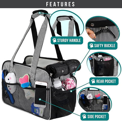 PetAmi Small Dog Purse Carrier, Soft-Sided Pet Carrier Bag - Image 4