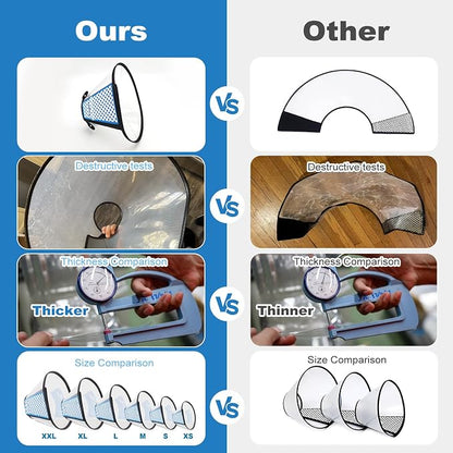 Supet Dog Cone Collar Adjustable After Surgery, Comfortable Pet Recovery Collar - Image 5