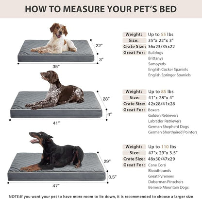 WNPETHOME Orthopedic Dog Bed for Crate, Waterproof Extra Large Dogs Bed - Image 6