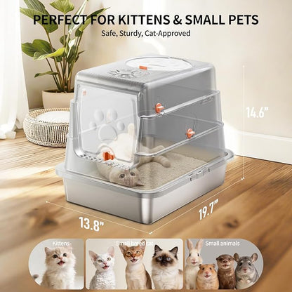 Stainless Steel Cat Litter Box - Image 3