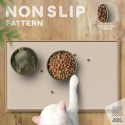 Dog Food Mat - Raised Edges Dogs Mat - Image 4