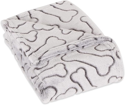 Bone Dry Embossed Bone Collection, Pet Blanket by BoneDry