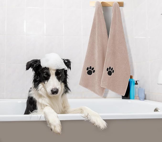 Microfiber Dog Towels for Drying Dogs, Super Absorbent and Soft Pet Grooming - Image 5