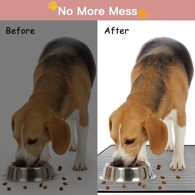 Largest Dog Food Mat, 39.5"x29.5" Silicone Dog and Cat Mat - Image 6