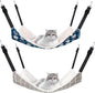 2 Pieces Reversible Cat Hanging Hammock Soft Breathable Pet Cage Hammock by Jetec