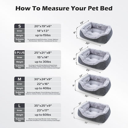 INVENHO Small Dog Bed Washable Orthopedic Calming Warming Durable Pet Bed - Image 5