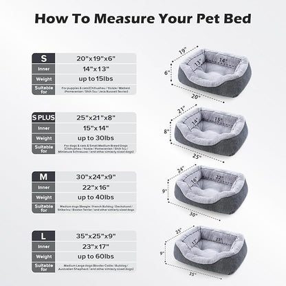 INVENHO Small Dog Bed Orthopedic Warming Soft Calming Sleeping Durable - Image 5