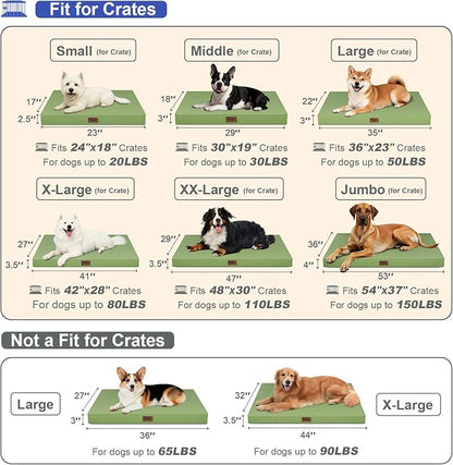 Outdoor Extra Large Dog Crate Bed, XXL Waterproof Dog Bed - Image 2