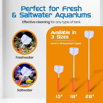 FLIPPER Platinum Stubby Hand Algae Scraper – Aquarium Glass & Acrylic Cleaner - Image 5