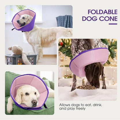 Dog Cone Collar After Surgery for Medium Dogs, Adjustable Soft Recovery Cone - Image 6