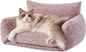 Hollypet Cat Bed Fluffy Plush Mutifuctional Double-Layer Soft Pet Couch by Hollypet