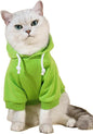QWINEE Basic Dog Hoodie Sweatshirt Puppy Sweater Warm Cat Costumes Pet Clothes by QWINEE
