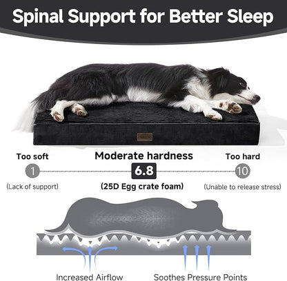 OhGeni Orthopedic Waterproof Top Surface & Machine Washable Dog Bed - Image 3
