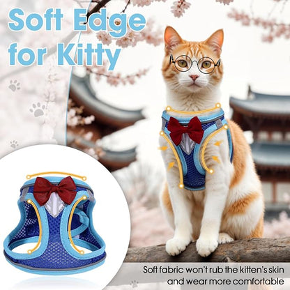Cat Vest Harness and Leash Set for Walking, Escape Proof, Adjustable Kitten - Image 6