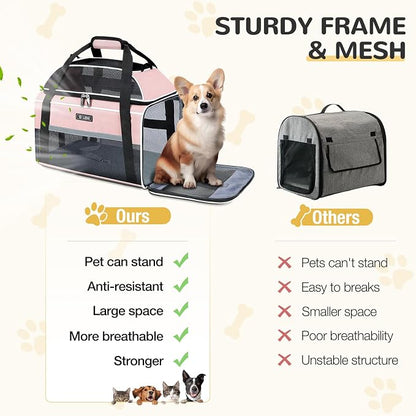 Lekereise Top-Expandable Pet Carrier 18x11x11Inch Delta American United Airline - Image 8