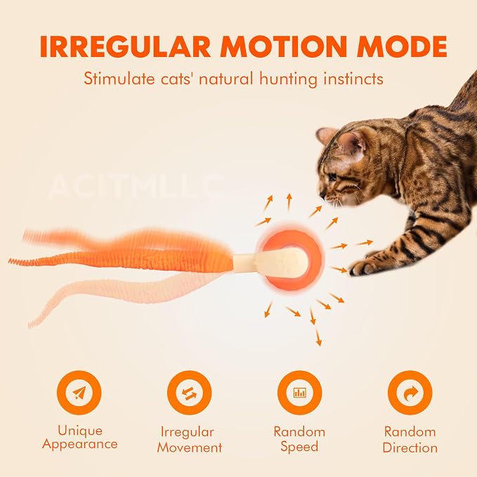 2025 New Interactive Cat Toy, Automatic Moving Cat Ball Toy - Image 2