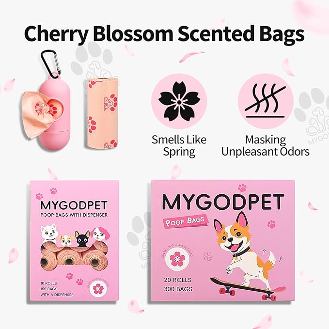 Dog Poop Bags Rolls 300 Count Biodegradable Poop Bags Refills - Image 6