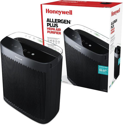 Honeywell HEPA Air Purifier for Home, 2423 Ft² Rooms in 1 hour, Air Quality by HoneywellPluggedIn