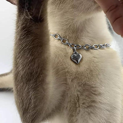 HOWWFALY Dog Collar and Dog Chain Necklace Stainless Steel Adjustable 18K - Image 8