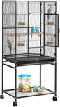 VEVOR Bird Cage, 24.6 x 16.7 x 53.9 inch, Flat Top, Wrought Iron Bird Flight by VEVOR