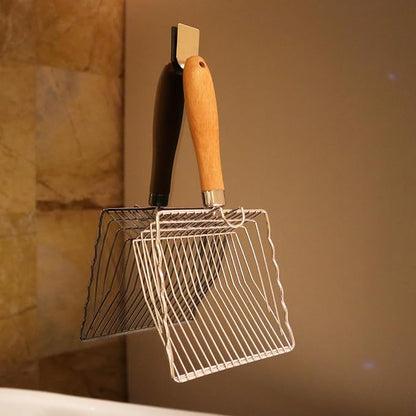 Cat Litter Scoop, Kitty Litter Scooper Metal, Deep Shovel, Wood Handle - Image 6