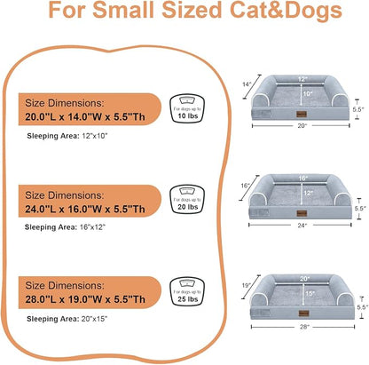 Small Dog Bed Orthopedic Washable: Beds Bolster Small Sized Dogs Bed Egg Crate - Image 6