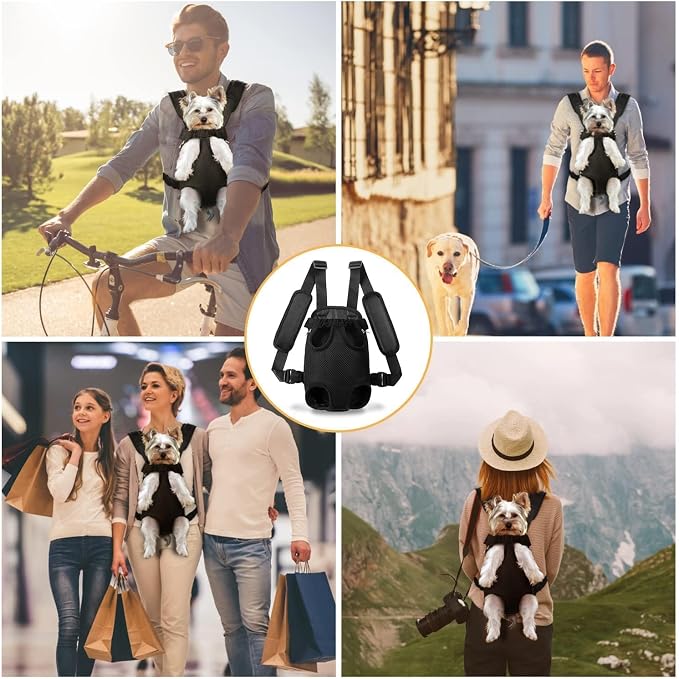 YUDODO Pet Dog Carrier Backpack Adjustable Dog Front Carrier, Legs Out Easy-Fit - Image 5