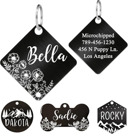 Ultra Joys Stainless Steel Pet ID Dog Name Tag by UltraJoys
