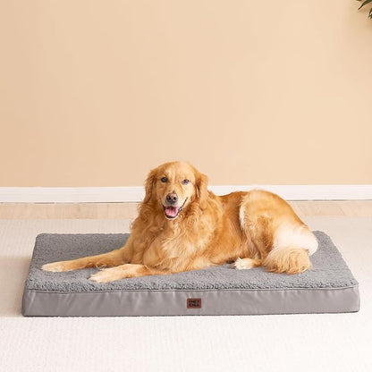 EHEYCIGA Orthopedic Foam Dog Bed, Light Grey - Image 7